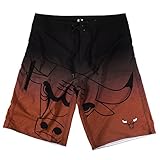 KLEW NBAシカゴブルズグラデーションボードショーツ M レッド