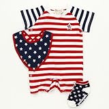 ダディオダディ Daddy Oh Daddy ギフトセット 男の子 ショートオール（ロンパース）・ソックス・スタイ 3点 ストライプ