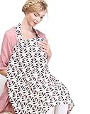 KOOYOL Nursing Cover for Breastfeeding Mother Classy 100% Cotton Premium Quality- Large Coverage for