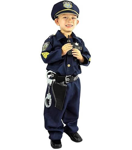 Amazon.co.jp: Mopoq 18個警察コスチュームキットのためにキッズ