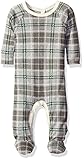 Burt's Bees Baby Boys' Plaid Organic Union Suit Coverall