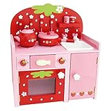 【7/7～7/17まで木製ハンバーグセット付き！】木のおままごと 野いちご つぶつぶ赤 グリルキッチン 998-21008