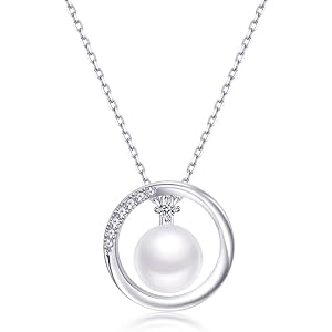 [F.Bird] ネックレス レディース 本真珠 ペンダント 女性 真珠 パール ネックレス シルバー925 アクセサリー 誕生日 プレゼント 女性 人気 ジュエリー
