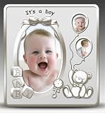 Photo Frame - Its A Boy Satin Silver Baby Photo Frame by Shudehill Giftware