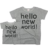 DENIM DUNGAREE テンジク HELLO TEE 3GRグレー BM(90)