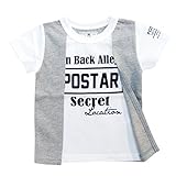 (ポスター) POSTAR 重ね着風ロゴTEE　ホワイト　130cm