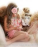 肩ひもショルダー＆リボン付ソフトロンパース　6-24months(60-95)☆コーラルピンク