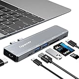 Topmene Macbook ハブ Type-C ハブ Macbook Pro/ Air専用 7in2 USB C ハブ アダプタ【4K対