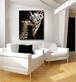 Baby Giraffeジークレー印刷キャンバス壁アートホーム装飾 Art Print 24"x22"