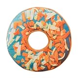 ソフトPlush印刷枕ケース、Keepfit Adorable Stuffed Seat Pad Sweet Donut FoodsクッションカバーケースToys for Kids 40cm x 40