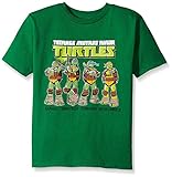 Teenage Mutant Ninja Turtles Little Boys' Group T-Shirt Shirt Green Names Medium-5/6 [並行輸入品]