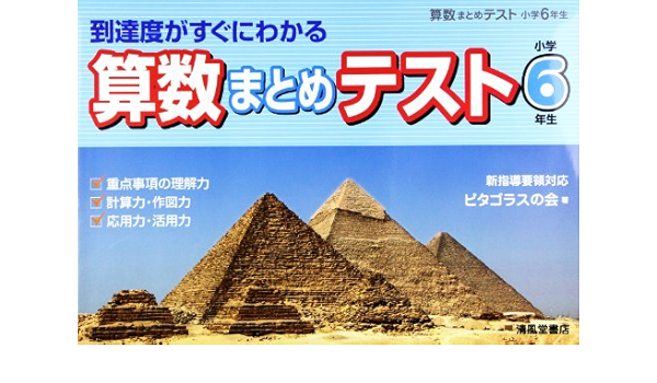 算数まとめテスト 小学6年生 到達度がすぐにわかる ピタゴラスの会 本 通販 Amazon