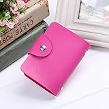 ユニセックスのpuレザーカードスロット24人の女性の財布のポケットケースクレジットカードホルダー