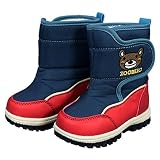 アスナロ（サンダル・ブーツ） スノーブーツ 子供 男児 ズーミック 撥水加工 ブーツ マジックテープ付14cm ネイビー