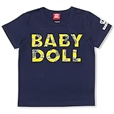 ベビードール パイン総柄ワッペンTシャツ 子供服 130cm ネイビー