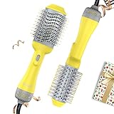 SAVANI くるくるドライヤー ヘアアイロン ホットヘアブラシ マイナスイオン 髪質改善 約30分自動電源OFF
