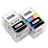 Canon BC-365XL BC-366XL 詰め替えインクカートリッジ 2本セット BC-365XL ブラック 顔料 BC-366xl 3色カラー キャノン BC-365 BC-366 大容量 日本語説明書付き