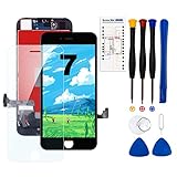 Tearue Tearue iPhone 7 液晶パネル iphone7 画面交換,iphone7 液晶交換 iphone 7 画面交換 修理キット,iphone7 ディスプレイ画面修理対応機種A1660、A1778、A1779 (iphone 7, 黑)