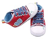 (ビグッド)Bigood 可愛い ベビーシューズ スニーカー 男の子 軽量 ファーストシューズ 赤ちゃん 靴 キャンバスシューズ 女の子 ルームシューズ 出産祝い 歩行靴 フォーマル 赤 13cm