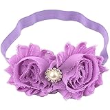 miugleベビーガールズヘッドバンドwith Bows カラー: パープル