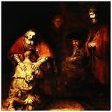フローレン – 有名なアート – 印刷のレンブラントPainting The Prodigal Son – タイル 4" ct_203890_1
