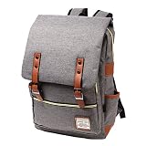 yemsy style スクエア リュックサック 通学 リュック　A4 B4 大容量 軽量 バッグ 通勤 カバン レディース メンズ 高校生 大学生 (01：グレー)