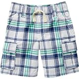 ジンボリー GYMBOREE/ プラッドカーゴショーツ ネイビー プラッド ボトムスショートパンツ 6～12ヶ月【並行輸入】