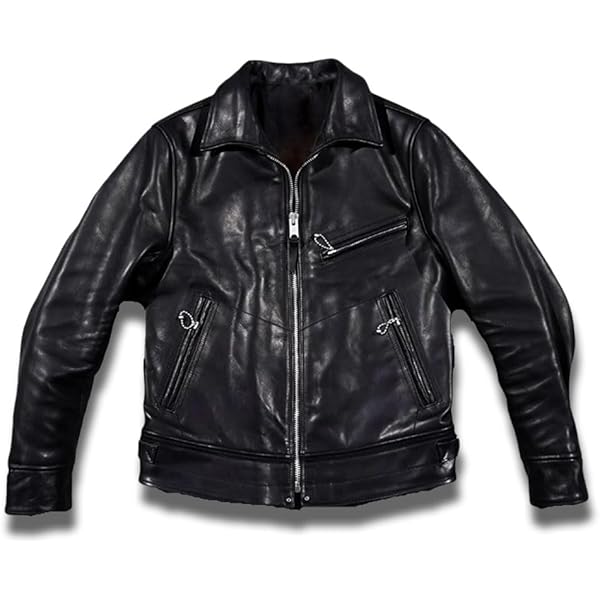 HIGH LARGE LEATHERS ホース レザー トラッカー ジャケット トラッカージャケット（ホースハイド） ブラック SH-220002JKT