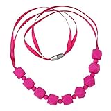 ComfyBaby Beads 'Chunky Monkey' Silicone Teething Necklace BPA Free - Chunky Violet by ComfyBaby Bea