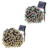 USBソーラー文字列ライト、zenic 39 ft 100 LED 8モードソーラーまたはUSB電源供給装飾照明防水文字列ライトホーム、ガーデン、パーティー、休日、Festival 200616