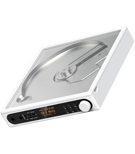 Amazon.co.jp: FIIO ポータブル CDプレーヤー DM13BT Transparent 透明