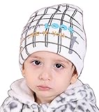 【SEBLES】 ベビー ボーイズ カジュアル キュート ニット帽 赤ちゃん 0カ月 ～ 5歳 全4色 サイズ 36cm ～ 54cm クロスセット (ホワイト)