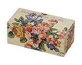 丸和貿易 ル・タンブル キャンバス レクト ボックス ミックスローズ 薔薇 可愛い お洒落 姫 花 プリンセス インテリア 収納 アンティーク 小物入れ