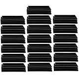 uxcell チューブインサート 30 x 70mm プラスチック製 長方形 リブ付き チューブインサート エンド カバー キャップ フロアプロテクター 19個入り