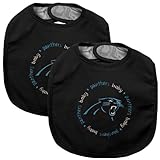 Baby Fanatic Team Color Bibs, Carolina Panthers, 2-Count by Baby Fanatic [並行輸入品]