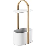 Umbra Bellwood Storage Table, White/Natural