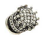 Carpe Diem Hardware 6306-9C Crowning Glory Queen Elizabeth Petite Knob Made with Swarovski Crystals 
