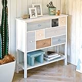 リビング 収納 インテリア 木 の温もり 空間 を 可愛らしく 演出 SHABBY WOOD FURNITURE チェスト 90cm