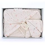 (コンテックス)kontex 今治タオル ミュール フード付きバスタオル&ハンカチセット 箱入り ピンク