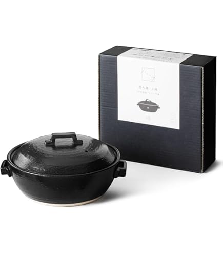 Amazon｜KINTO(キントー) KAKOMI 直火土鍋 ブラック 2.5L 25217｜土鍋