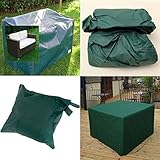 amzmonnsuta 295x203x89cmガーデン屋外用ファニチャーカバー ラウンド　 防水防塵防風多機能家具カバー　雨/雪/太陽/鳥の糞/樹液/汚れから保護 室外機カバー/ファニチャー/テーブ