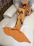 秋冬ブランケット 鹿柄人魚姫ブランケット 画像の通り 【5点】