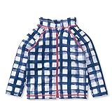 【ベビー水着】ジップアップラッシュガード　　ネイビー系　サイズ:100