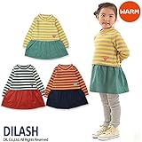 (ディラッシュ) DILASH 冬'15 ブークレーボーダー長袖ワンピース 90 キャメル