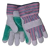 Tillman 1515X Standard Cowhide/Canvas Double Palm Work Gloves, Large |Pkg.12 by Tillman