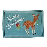 Merry Christmas Reindeer 36 Cotton Rug Vintage-style Christmas decor New [並行輸入品]