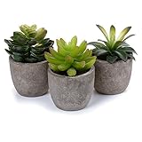 T4U 造花アレンジ 人工多肉植物(二)SET.1 インテリア プレゼント 3点セット
