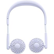 Amazon.co.jp: HIRO ネックツインファン ホワイト USB充電式 7枚