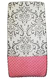 Sisi Baby Design Diaper Changing Table Pad Cover - Grey Damask by Sisi