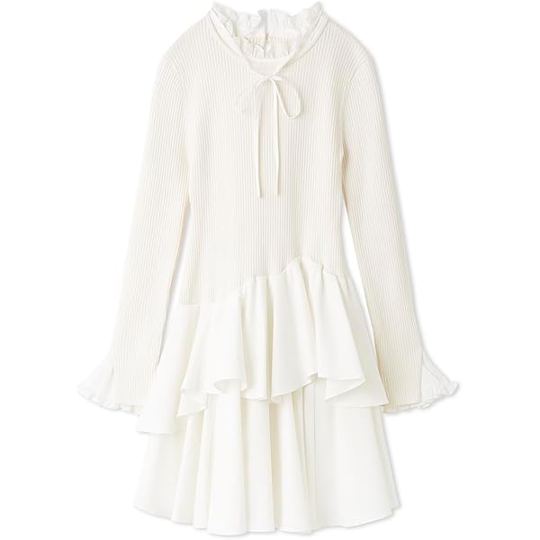 Amazon.co.jp: [スナイデル] ラッフルミニニットワンピ SWNO261035